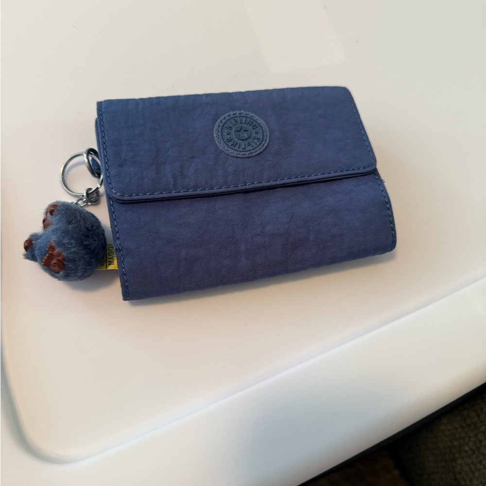 Kipling Blue Wallet with Keychain